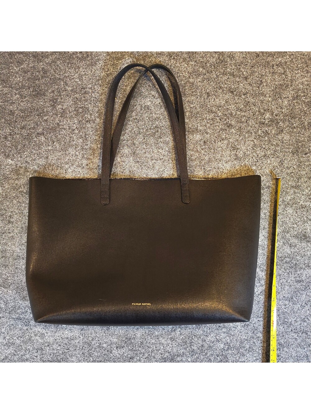 Mansur Gavriel Black Leather Tote Bag - Picture 4 of 6
